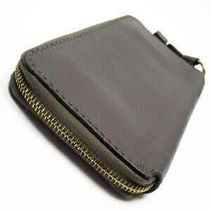 Chloe wallet long leather round zipper brown